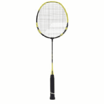 raquette de badminton en acier, jaune burton bx440