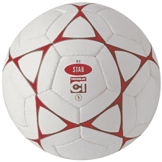Ballon Football pour Synthétique et Stabilisé blanc et rouge