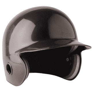 Casque de baseball en plastique de couleur noir