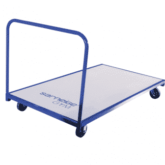 Chariot de Rangement pour tapis de gymnastique bleu