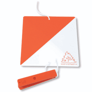 Balise PVC avec Pince orange et blanche