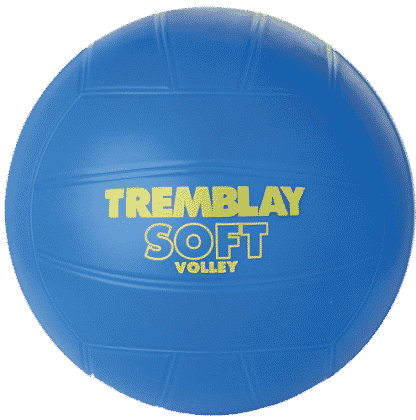 Ballon Volley Initiation Soft PVC bleu