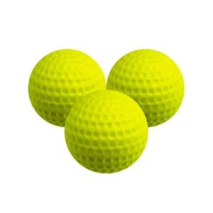 3 balles de golf de couleur jaune