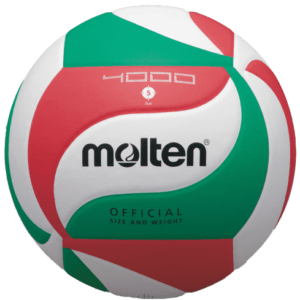 Ballon Volley Molten V5M4000 rouge et vert