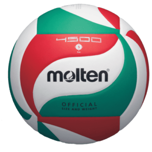 Ballon Volley Molten V5M4500 rouge et vert