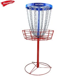 Cible Disc-Golf Star bleue et rouge