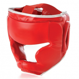 Casque de protection de boxe de couleur rouge