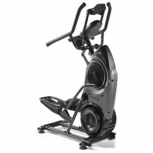 Stepper elliptique Bowflex de couleur noir avec une vue de profil.