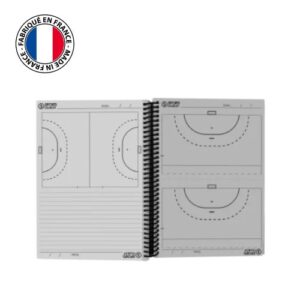 Carnet de coach à spirales pour le handball