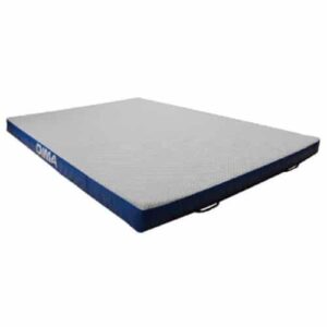 Matelas Additionnel de gymnastique gris et bleu