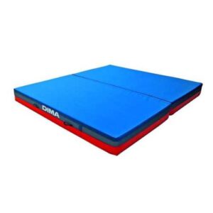 Matelas Repliable en 2 parties bleu et rouge