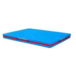 Matelas Double Densité Réversible bleu et rouge