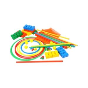 Kit de motricité pour enfants comprenant balles