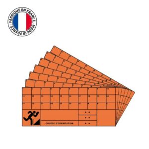 Lot de 50 cartons de contrôle orange - Course d'orientation