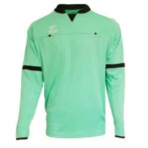 maillot manches longues pour arbitre vert turquoise