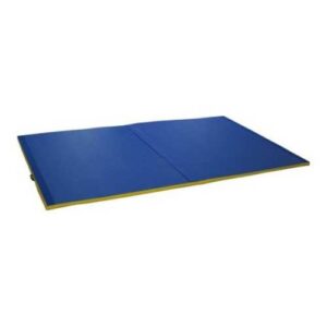 tapis de réception d'escalade bleu et jaune