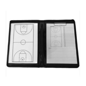 Pochette magnétique de coaching basketball ouverte