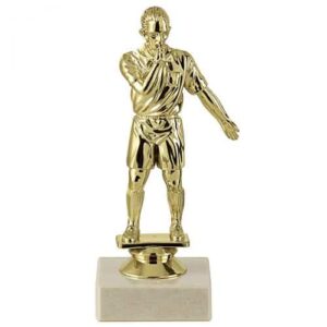 Trophée arbitre qui siffle en or