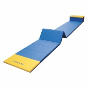 Tapis Gym bleu et jaune pliable