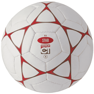 Ballon Football pour Synthétique et Stabilisé blanc et rouge