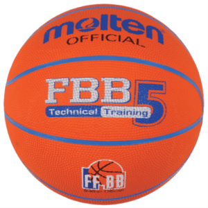 Ballon Basket Molten FBB Scolaire Club taille 5