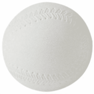 Balle Baseball Soft Caoutchouc blanche