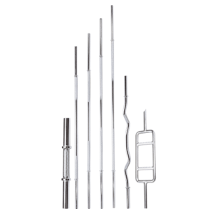 différentes barres d'haltères de 28 cm de diamètre