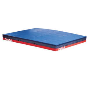 Matelas de Réception de gymnastique bleu et rouge