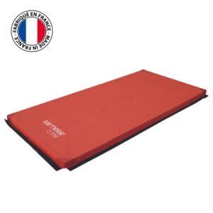 Tapis Gym Houssé Associatif avec Coins Renforcés Rouge - GVG Sarneige