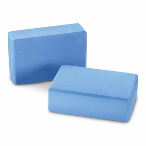 Brique de yoga bleue en mousse EVA 22,5x15x7,5 cm, support antidérapant pour yoga, écoles et clubs sportifs