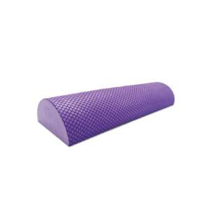 Demi-rouleau Pilates SveltuS lilas en mousse EVA 45x14,5x7 cm, face texturée et face lisse, accessoire Pilates et rééducation pour établissements scolaires et collectivités