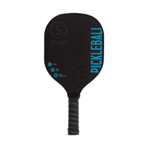Raquette de pickleball en bois 330 g avec jonc de protection et grip PU, technologie Ultra Spin, adaptée aux écoles et collectivités