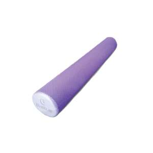 Rouleau Pilates Svletus 90 cm mousse EVA lilas, surface texturée pour massage et récupération, adapté établissements scolaires et clubs sportifs
