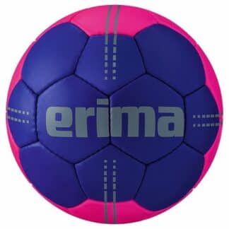 Ballon de handball Erima Pure Grip numéro 4 avec panneaux de couleurs bleue et rose