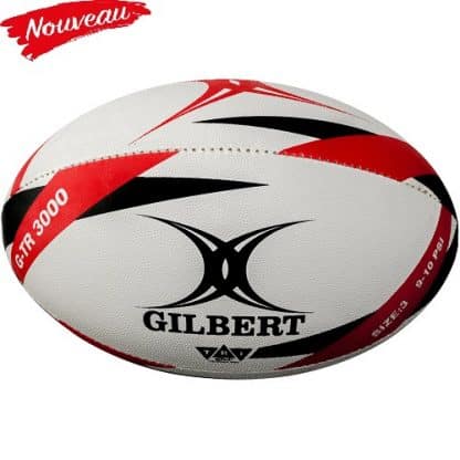 Ballon rugby Gilbert G-TR3000 rouge