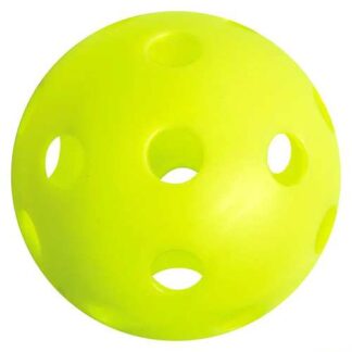 Balle de pickleball pour jouer à l'intérieur de couleur jaune