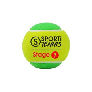 Balle de mini tennis stage 1 de couleur jaune et verte