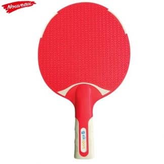 raquette de tennis de table rouge