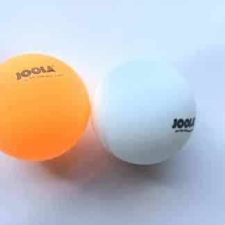 deux Balles JUMBO de tennis de table orange et blanche