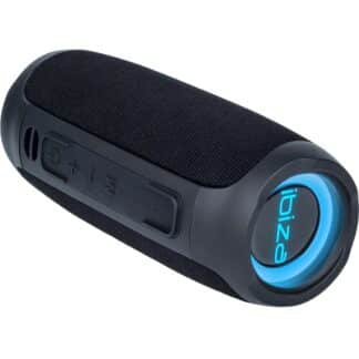 Enceinte portable Bullet 30 W de couleur noire avec led bleu