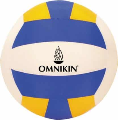 Ballon de volley marque OMNIKIN symbole bleu blanc jaune