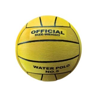 Ballon Water polo de face jaune