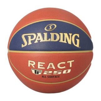 Vue de dos du ballon de basket Splading LNB react TF250 en taille 7