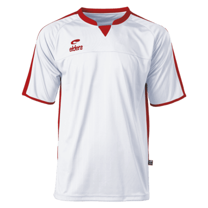 maillot Manches Courtes Blanc Rouge