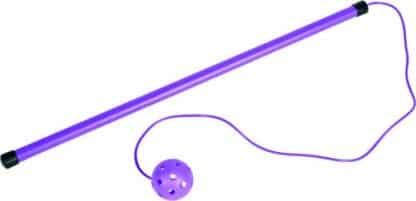 bâton de saut violet pour enfant avec boule