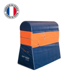 Cheval de Saut Gym Mousse - GVG Sarneige bleu et orange