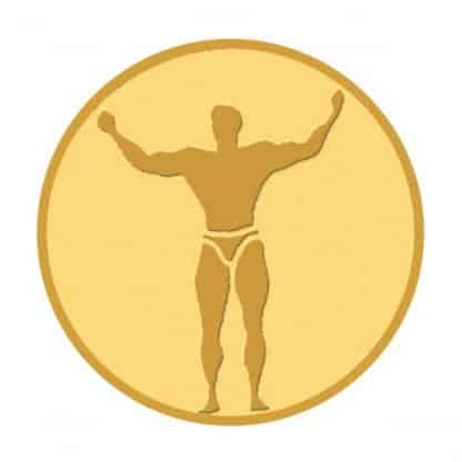 médaille dorée muscu
