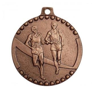 médaille bronze deux hommes qui courent