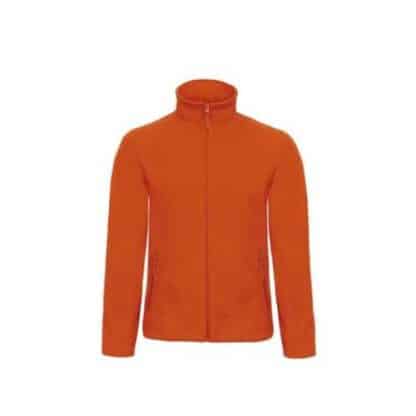 veste polaire zippée orange