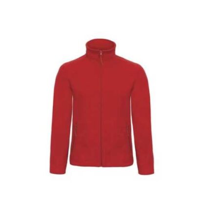 veste polaire zippée homme rouge